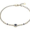 Bracelets | Blue Nile Sapphire And Diamond Vintage Inspired Bracelet In 14K Yellow Gold (3.5Mm)