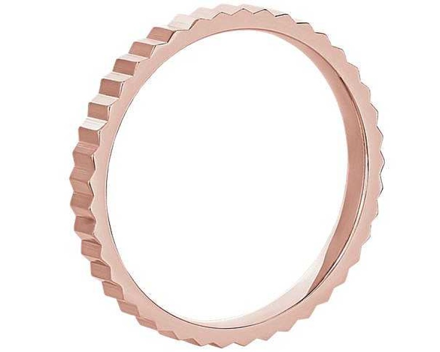 Women'S Rings | Blue Nile Stackable Vertical Mirrors Ring In 14K Rose Gold (2Mm)