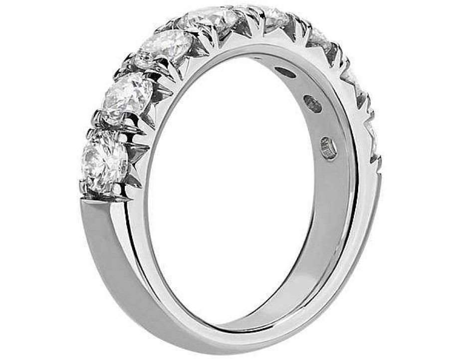 Women'S Rings | Blue Nile French Pav Diamond Ring In 14K White Gold (2 Ct. Tw.)