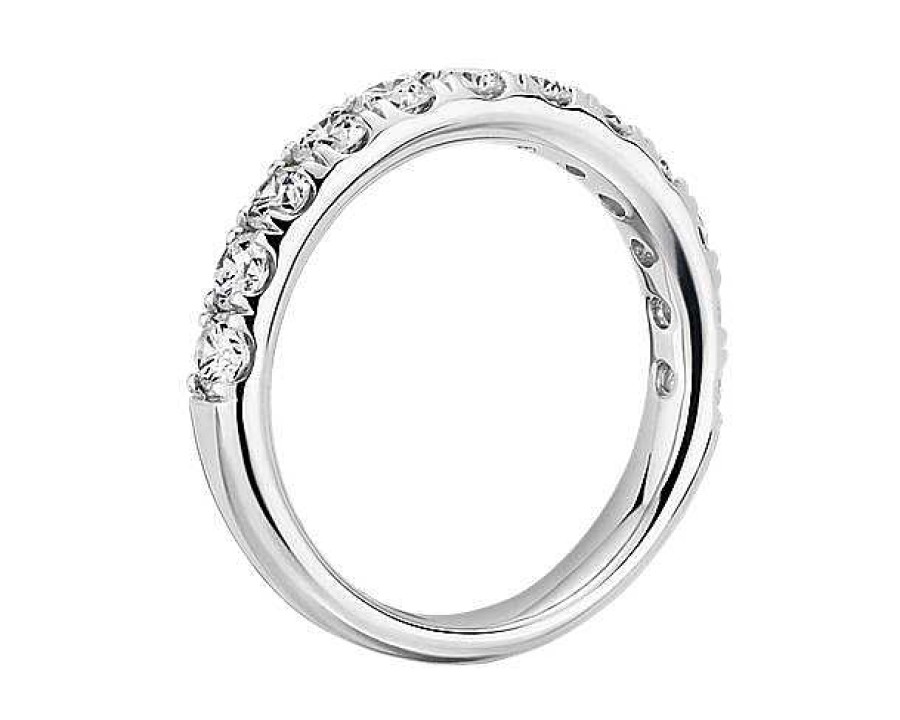 Women'S Rings | Blue Nile Riviera Pav Diamond Ring In Platinum (1 Ct. Tw.)