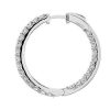 Earrings | Blue Nile Lab Grown Diamond Eternity Hoop Earrings In 14K White Gold (3 Ct. Tw.)