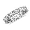 Women'S Rings | Blue Nile Asscher Cut Eternity Ring In Platinum (7 Ct. Tw.)