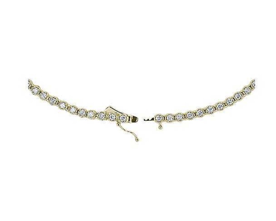 Necklaces | Blue Nile Straight Eternity Necklace In Yellow Gold (5 Ct. Tw.)