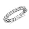 Women'S Rings | Blue Nile Cushion Cut Diamond Eternity Ring In 14K White Gold (3 Ct. Tw.)