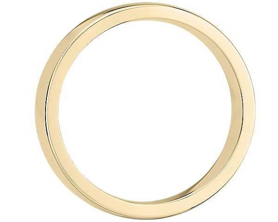 Women'S Rings | Blue Nile Low Dome Comfort Fit Wedding Ring In 14K Yellow Gold (3Mm)