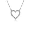 Necklaces | Blue Nile Diamond Heart Shaped Necklace In 14K White Gold (1/2 Ct. Tw.)