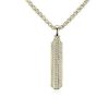 Necklaces | Blue Nile Men'S Diamond Vertical Bar Pendant In 14K Yellow Gold (1/3 Ct. Tw.)