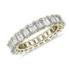 Women'S Rings | Blue Nile Emerald Cut Diamond Eternity Ring In 14K Yellow Gold (4 Ct. Tw.)