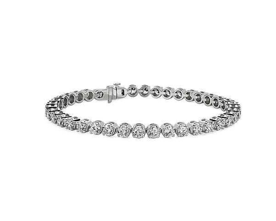 Bracelets | Blue Nile Lab Grown Diamond Tennis Bracelet In 14K White Gold (7 Ct. Tw.)