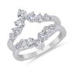 Women'S Rings | Blue Nile Pointed Crown Diamond Ring Insert In 14K White Gold (1 1/2 Ct. Tw.)