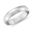 Men'S Rings | Blue Nile Classic Wedding Ring In 14K White Gold (5Mm)