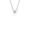 Necklaces | Blue Nile Cushion Cut Diamond Solitaire Pendant In 14K White Gold (3/4 Ct. Tw.)