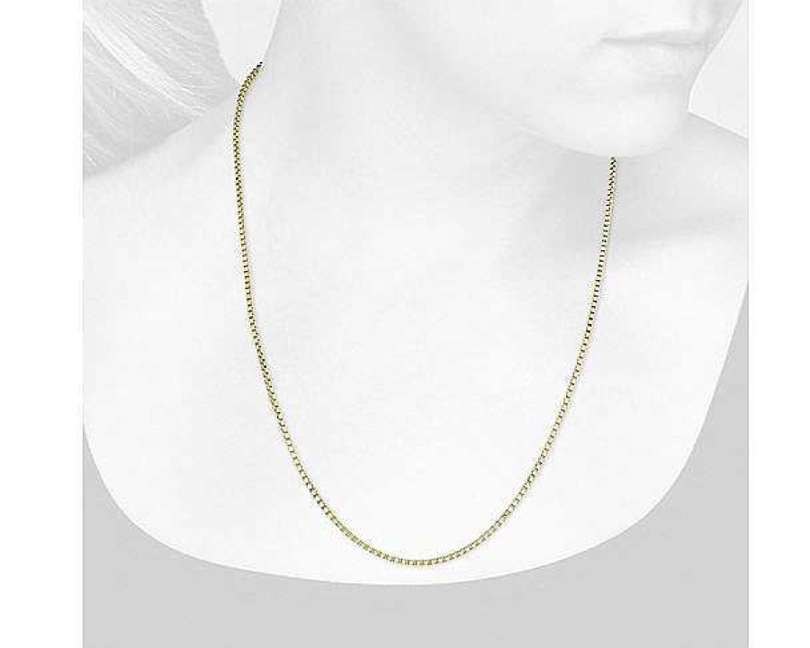 Necklaces | Blue Nile 18" Box Chain In 14K Yellow Gold (1.9 Mm)