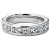 Women'S Rings | Blue Nile Channel Set Diamond Ring In Platinum (1 1/2 Ct. Tw.)