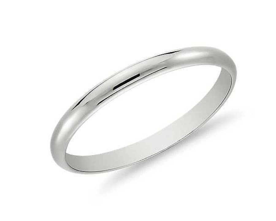 Women'S Rings | Blue Nile Classic Wedding Ring In 18K White Gold (2Mm)