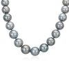 Necklaces | Blue Nile Extraordinary Collection: 15-17Mm Grey Tahitian Strand Necklace With Diamond Clasp