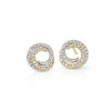 Earrings | Blue Nile Diamond Two-Tone Swirl Stud Earrings In 14K Yellow And White Gold (1/2 Ct. Tw.)