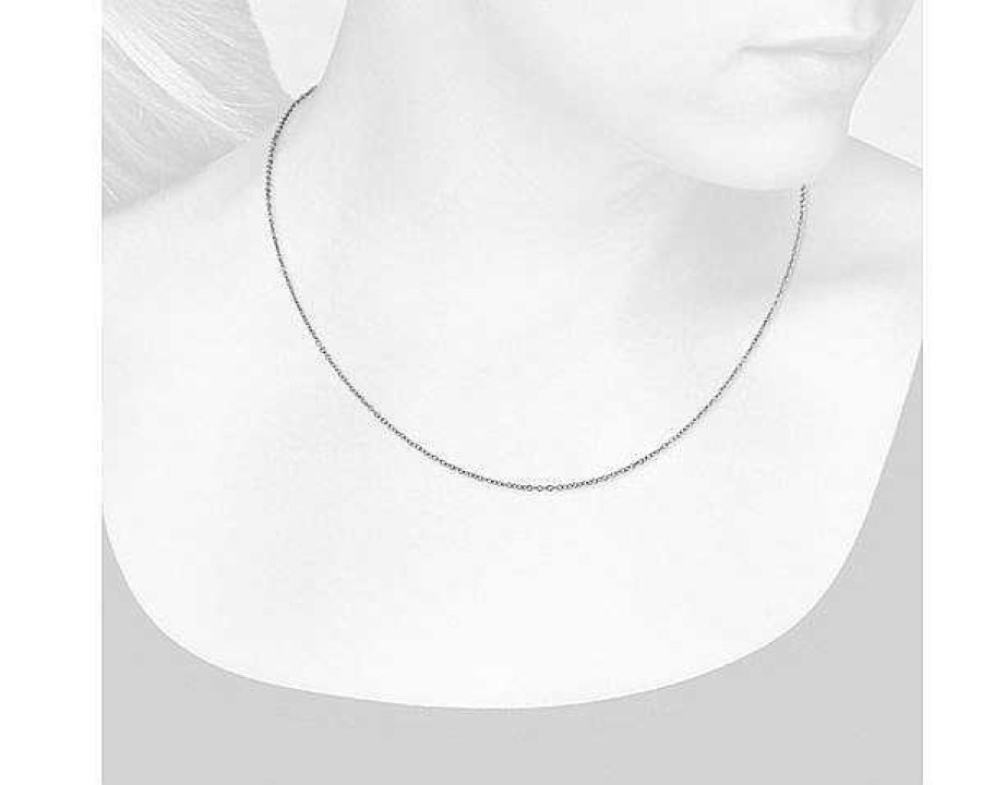 Necklaces | Blue Nile 18" Cable Chain In 14K White Gold (1.15Mm)