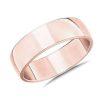 Men'S Rings | Blue Nile Skyline Comfort Fit Wedding Ring In 14K Rose Gold (7Mm)