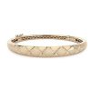 Bracelets | Blue Nile Quilted Bangle In 14K Yellow Gold