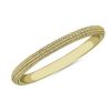 Women'S Rings | Blue Nile Microbead Stackable Ring In 18K Yellow Gold (2Mm)