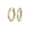 Earrings | Blue Nile Twisted Hoop Earrings In 14K Italian Yellow Gold