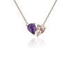 Necklaces | Blue Nile Amethyst And Morganite Two Stone Pendant 14K Rose Gold