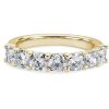 Women'S Rings | Blue Nile Seven Stone Cushion Diamond Ring In 14K Yellow Gold (2 Ct. Tw.)