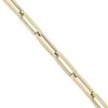 Bracelets | Blue Nile 7.5" Paperclip Bracelet In 14K Italian Yellow Gold (4 Mm)