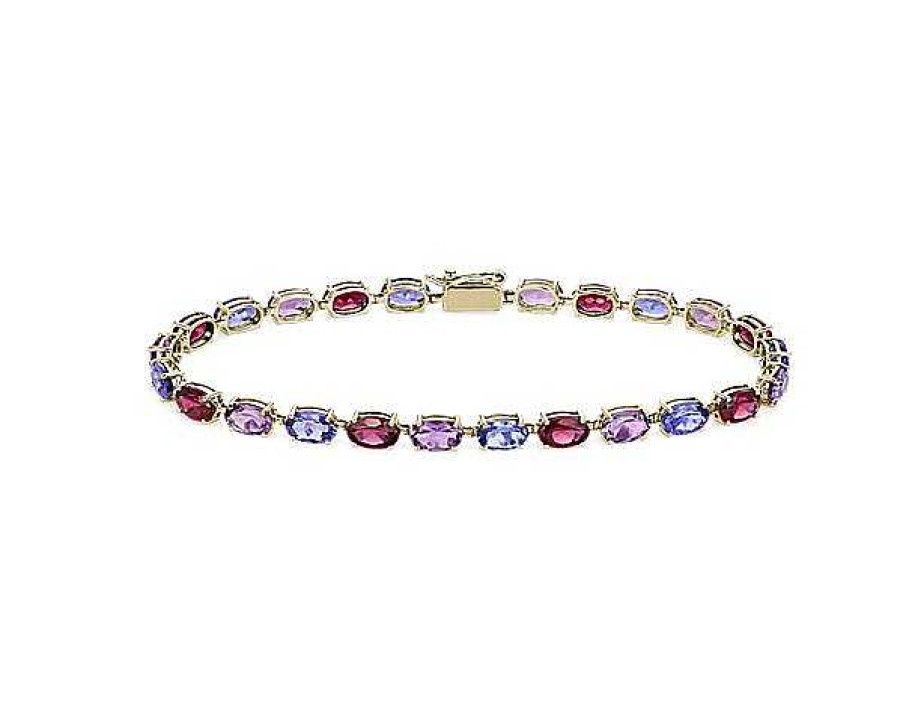 Bracelets | Blue Nile Multi Gemstone Tennis Bracelet In 14K Yellow Gold