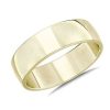 Men'S Rings | Blue Nile Skyline Comfort Fit Wedding Ring In 14K Yellow Gold (7Mm)