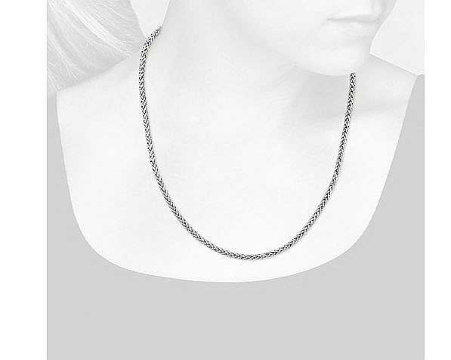 Necklaces | Blue Nile Wheat Chain Necklace In 14K White Gold (4.3 Mm)