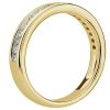 Women'S Rings | Blue Nile Channel Set Princess-Cut Diamond Ring In 14K Yellow Gold (1/2 Ct. Tw.)