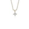 Necklaces | Blue Nile Lab Grown Diamond Princess Cut Solitaire Pendant In 14K Yellow Gold (1/2 Ct. Tw.)