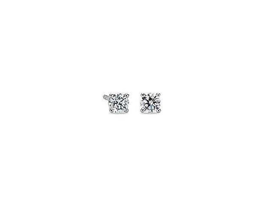 Earrings | Blue Nile Diamond Earrings In Platinum (1/2 Ct. Tw.)