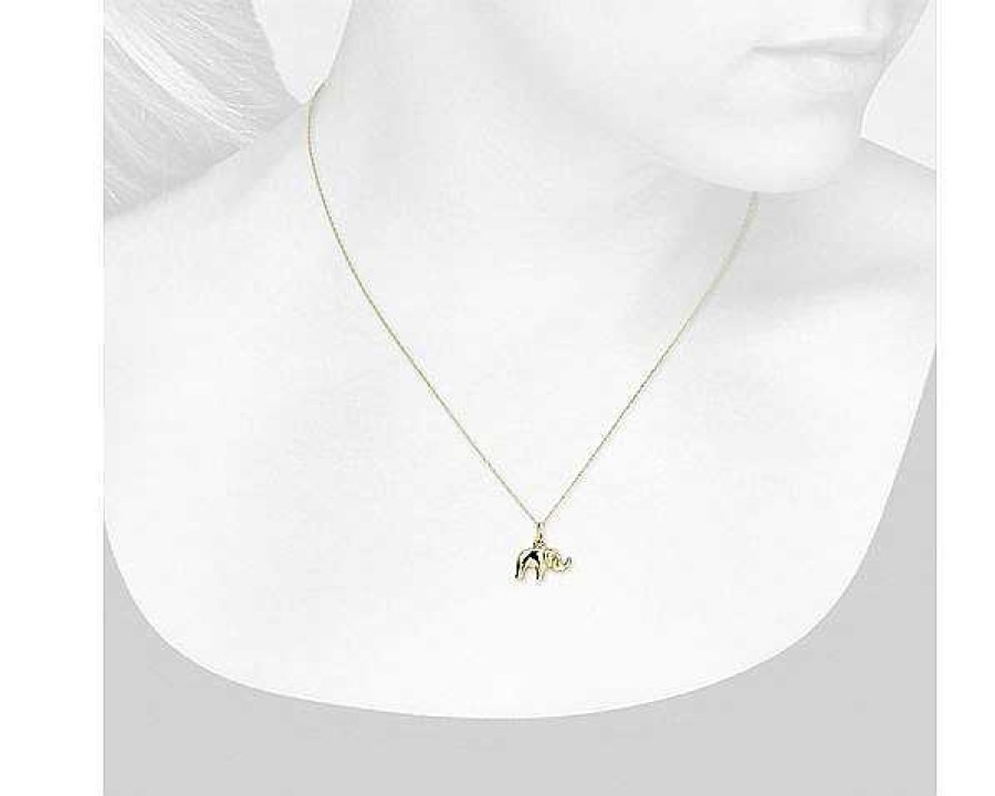 Necklaces | Blue Nile 18" Mini Elephant Necklace In 14K Yellow Gold (0.5 Mm)