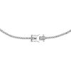 Necklaces | Blue Nile Diamond Eternity Necklace With Princess Center In 14K White Gold (5 Ct. Tw.)