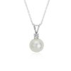 Necklaces | Blue Nile South Sea Cultured Pearl And Diamond Pendant In 18K White Gold (10-10.5Mm)