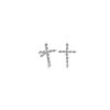 Earrings | Blue Nile Dot Diamond Cross Stud Earrings In 14K White Gold (1/10 Ct. Tw.)