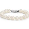 Bracelets | Blue Nile 8" Freshwater Cultured Pearl Bracelet In 14K White Gold (8.0-8.5Mm)