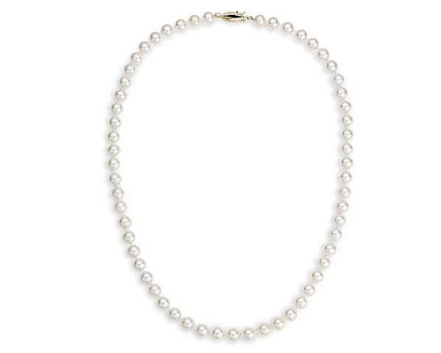 Necklaces | Blue Nile 24" Freshwater Cultured Pearl Strand Necklace In 14K Yellow Gold (7.5-8.0Mm)