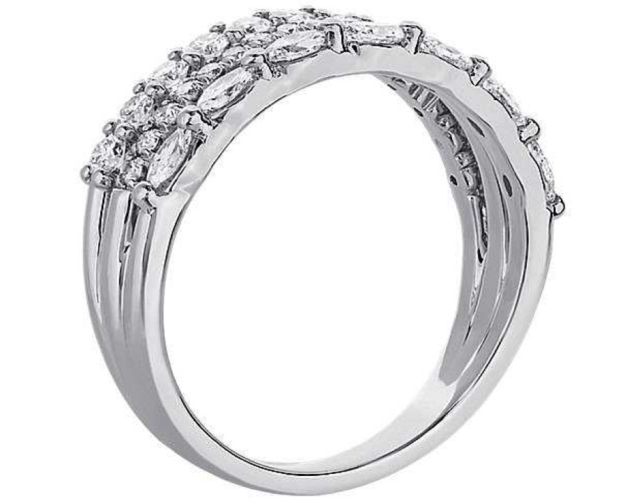 Rings | Blue Nile 3 Row Stacking Ring In Platinum (3/4 Ct. Tw.)