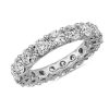 Women'S Rings | Blue Nile Lab Grown Diamond Low Dome Eternity Ring In 14K White Gold (4 Ct. Tw.)