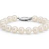 Bracelets | Blue Nile 7" Freshwater Cultured Pearl Bracelet In 14K White Gold (8.0-8.5Mm)