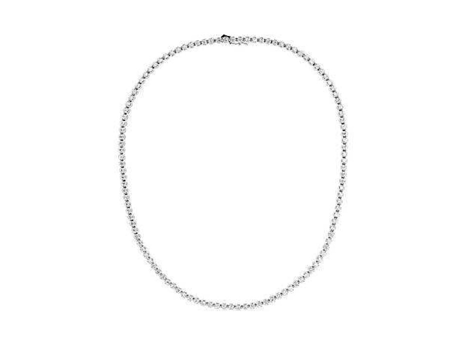 Necklaces | Blue Nile Straight Eternity Necklace In 14K White Gold (7 Ct. Tw.)