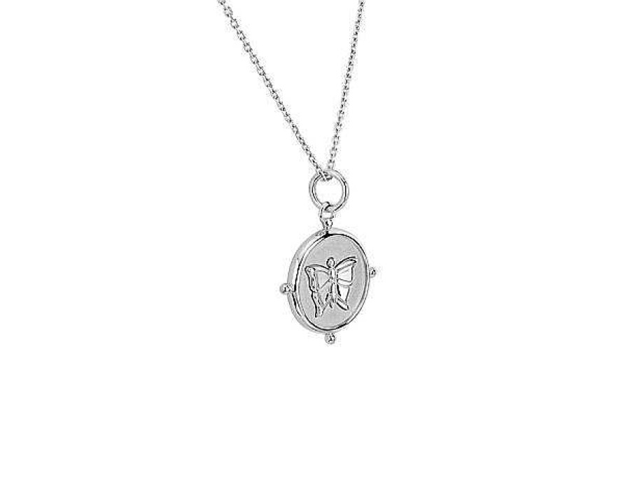 Necklaces | Blue Nile Petite Butterfly Charm Pendant In Sterling Silver