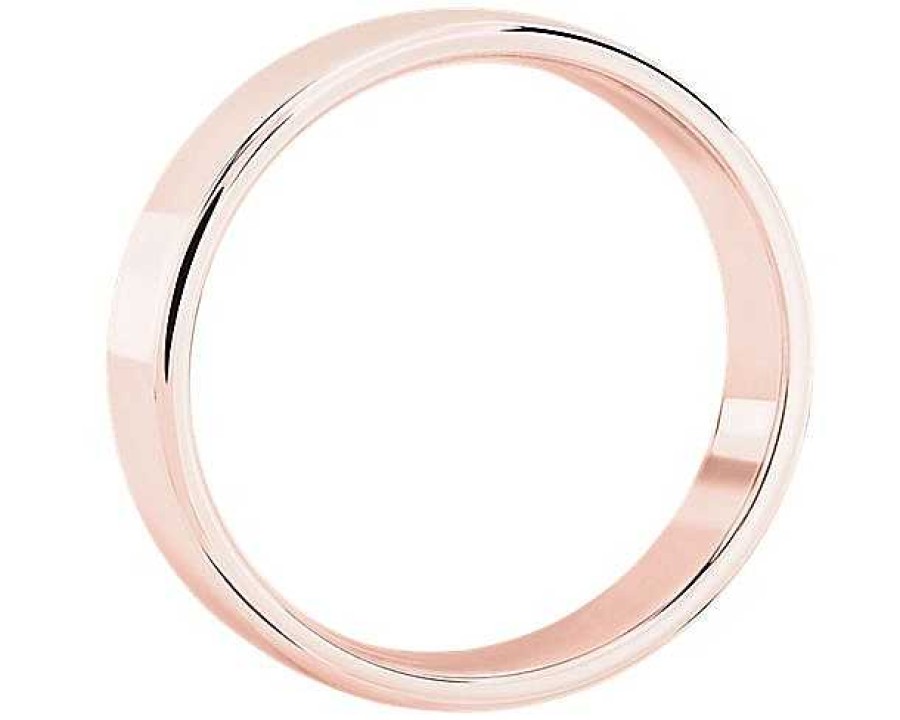 Men'S Rings | Blue Nile Skyline Comfort Fit Wedding Ring In 14K Rose Gold (5Mm)