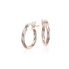 Earrings | Blue Nile Small Hoop Earrings In 14K Rose Gold (2 X 15 Mm)