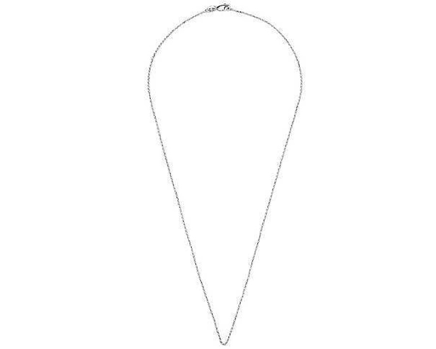 Necklaces | Blue Nile 24" Rope Chain In 14K White Gold (1.15 Mm)