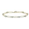 Bracelets | Blue Nile Round Sky Blue Topaz Paperclip Bracelet In 14K Yellow Gold